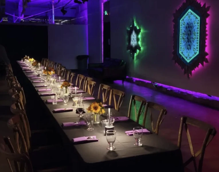 A table set for the evening