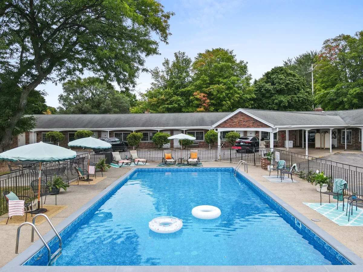 A seasonal pool for summer days